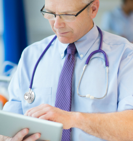 Doctor with Tablet